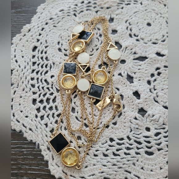 KATE SPADE gold tone Ipanema Tile station scattered necklace - Picture 4 of 7